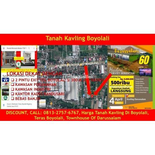 Dijual Kavling Murah Boyolali 2021 Harga Diskon Lokasi di Teras - Boyolali
