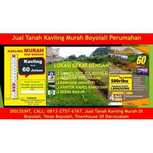 Dijual Kavling Murah Boyolali 2021 Harga Diskon Lokasi di Teras - Boyolali