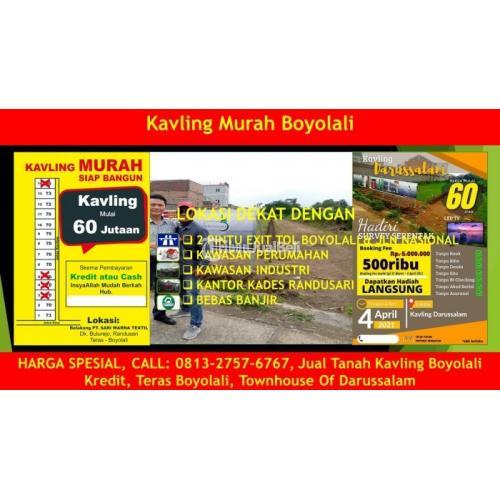 Dijual Kavling Murah Boyolali 2021 Harga Diskon Lokasi di Teras - Boyolali