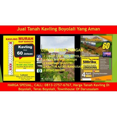 Dijual Kavling Murah Boyolali 2021 Harga Diskon Lokasi di Teras - Boyolali