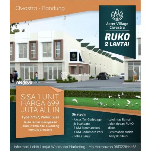 Dijual Ruko Murah 2 lantai Sisa 1 Unit Aster Village Ciwastra - Bandung
