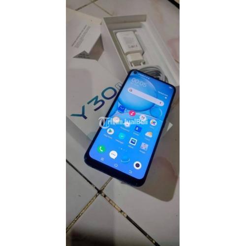 Hp Vivo Y30i Blue Ram 4gb64gb Baterai 5000mah Bekas Fullset Normal Di