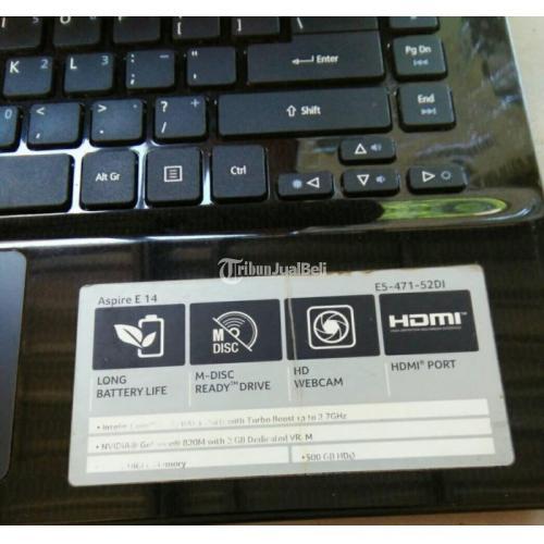 Laptop Acer Aspire E5-471 Ram 4GB Procecor Intel core i3-4005 U Bekas Normal - Semarang