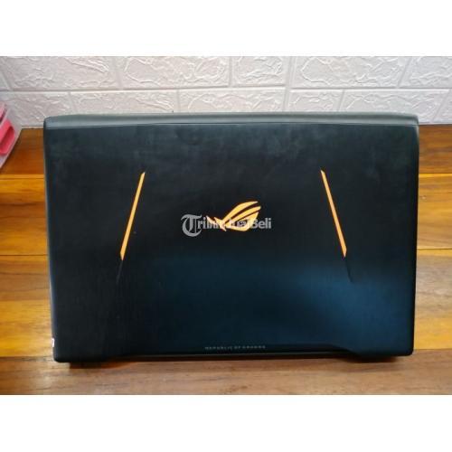 Laptop Asus Rog GL702VM Fullset Core i7-6700QH 2,6 GHz Bekas Normal - Solo