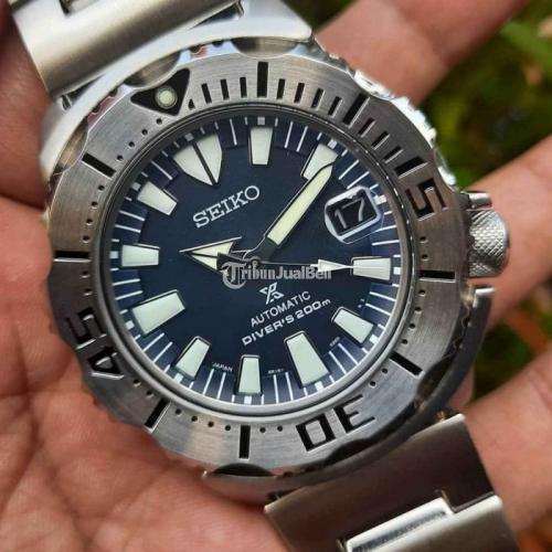 Jam Tangan Seiko Monster Gen 3 Navy Dial SZSC003 Bekas Like New