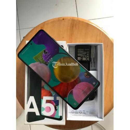 HP Samsung A51 Ram 8GB/128GB Black Fullset Bekas Normal Garansi di