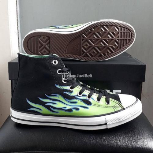 Sepatu Converse CT Allstar Hi Glow In The Dark Archive Print Black