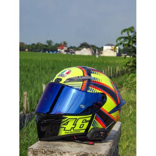 Helm AGV K1 Soleluna Size M Lengkap Bekas Bonus Visor Iridium Blue - Solo