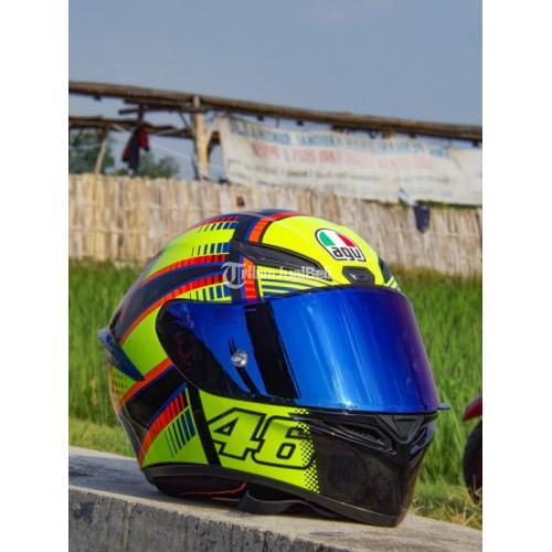 Helm AGV K1 Soleluna Size M Lengkap Bekas Bonus Visor Iridium Blue - Solo