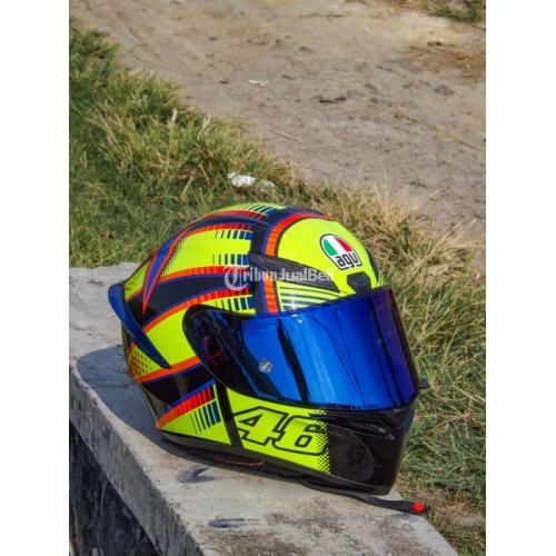 Helm AGV K1 Soleluna Size M Lengkap Bekas Bonus Visor Iridium Blue - Solo