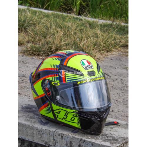 Helm AGV K1 Soleluna Size M Lengkap Bekas Bonus Visor Iridium Blue - Solo