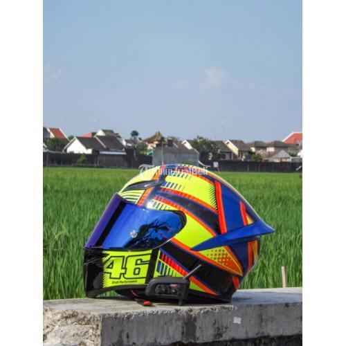 Helm AGV K1 Soleluna Size M Lengkap Bekas Bonus Visor Iridium Blue - Solo