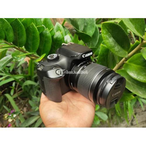 Kamera Canon EOS 4000D Lensa Kit Wifi Bekas Mulus Normal di