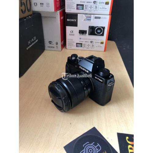 Kamera Mirrorless Fujifilm XT100 Fullset Box Mulus No Harga Nego