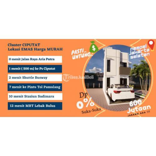 CLUSTER CIPUTAT 600 Juta-an (HARGA PROMO). Pinggir Jalan Raya Aria Putra Nempel