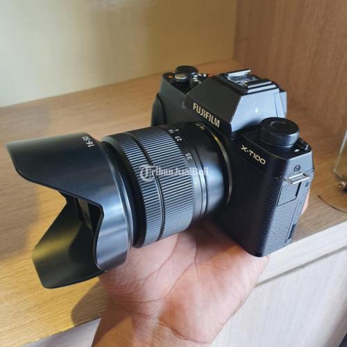 Kamera Mirrorless Fujifilm XT100 Fullset Box Bekas Normal Harga Nego di