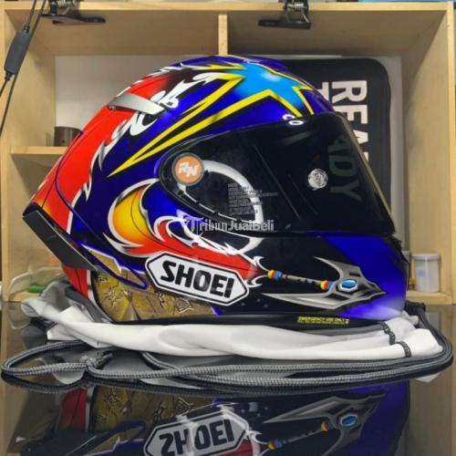 Helm Shoei X14 Norick Abe Size M SNI Bekas Fullset Busa Nyaman di