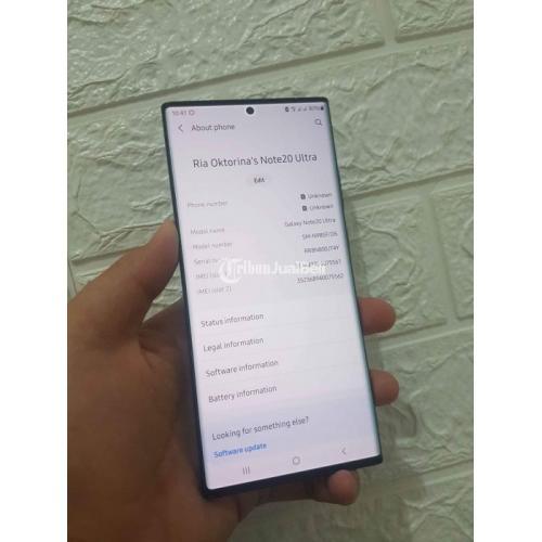 HP Samsung Note 20 Ultra 8/256GB Hitam Second Fullset Mulus Normal - Solo