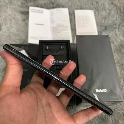 HP Samsung Note 10 Black 8/256GB Second Fullset Mulus Normal No Minus - Semarang