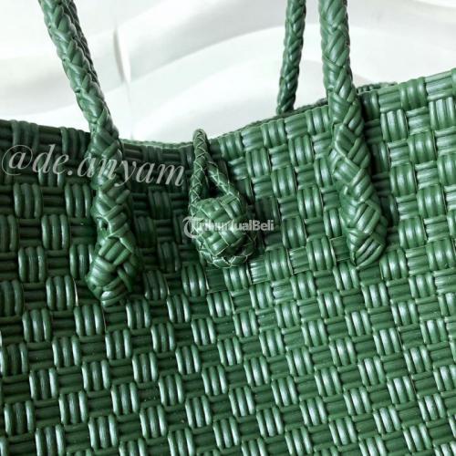Eco Bag Tote M Short Handle Kerajinan Tas Anyaman Jali Kekinian - Jakarta Barat