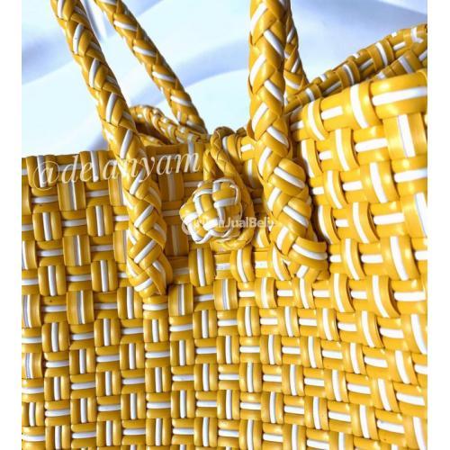 Eco Bag Tote M Short Handle Kerajinan Tas Anyaman Jali Kekinian - Jakarta Barat