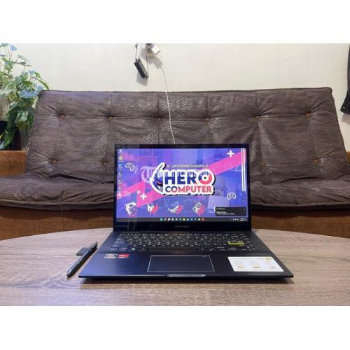 Laptop Asus VivoBook Flip TM420UA Ryzen 5 Ram 8/512GB Second Fullset Mulus Normal - Yogyakarta