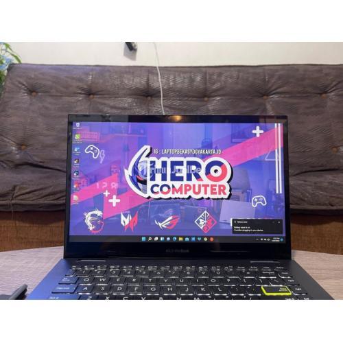 Laptop Asus VivoBook Flip TM420UA Ryzen 5 Ram 8/512GB Second Fullset Mulus Normal - Yogyakarta