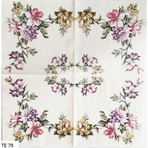 Tisu  Napkin Kerajinan  Decoupage Eropah 33X33 CM TE 79 TTS - Bekasi