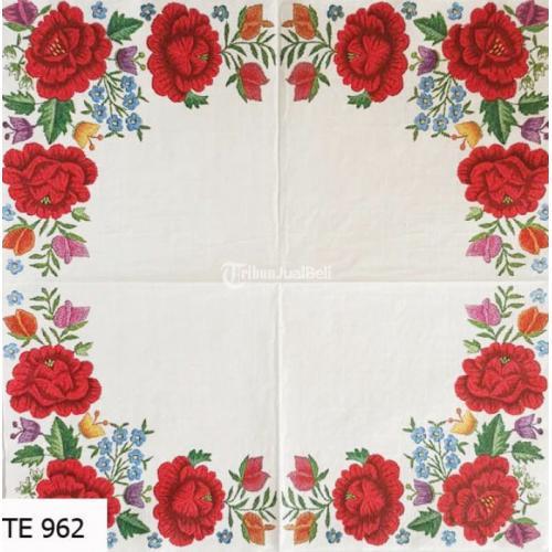 Tisu Napkin Kerajinan Decoupage Eropah 33X33 CM TE 962 TTS - Bandung