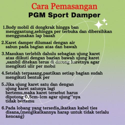 PGM DAMPER mengatasi Bodyroll saat melintasi tikungan tajam dan saat Pengereman kurang pakem