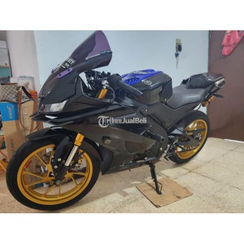 Motor Sport Yamaha R15 V3 2019 Monster Energy Bekas Mulus Normal Surat Lengkap - Jakarta Barat