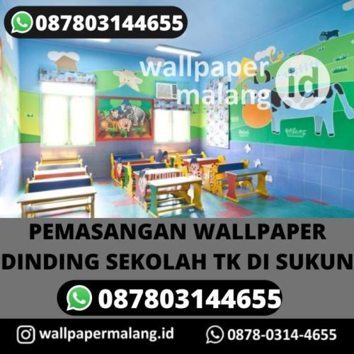 JASA PEMASANGAN WALLPAPER DINDING SEKOLAH TK DI SUKUN