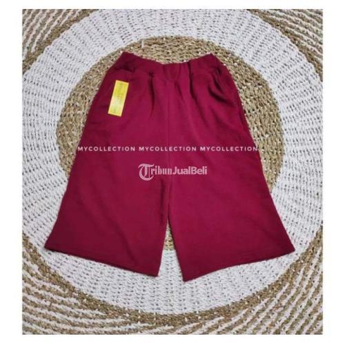 Celana Kulot 7/8 Warna Polis Bahan Crepe Anti Kusut - Kupang