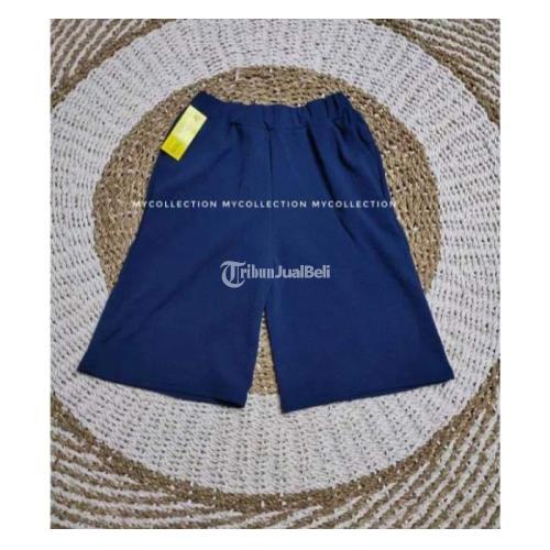 Celana Kulot 7/8 Warna Polis Bahan Crepe Anti Kusut - Kupang