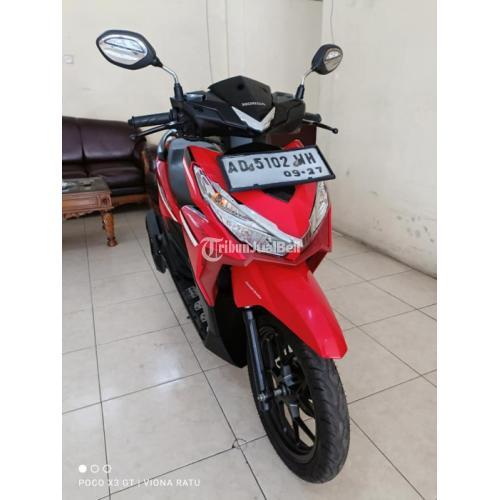 Motor Honda Vario 125 LED 2017 Merah Bekas Low KM Harga Nego di Solo
