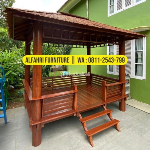 Gazebo Kayu Minimalis Modern - Bandung Barat