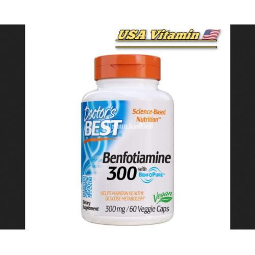 Doctor's Best Benfotiamine 300 mg 150 mg with BenfoPure 60 jmggroup.store