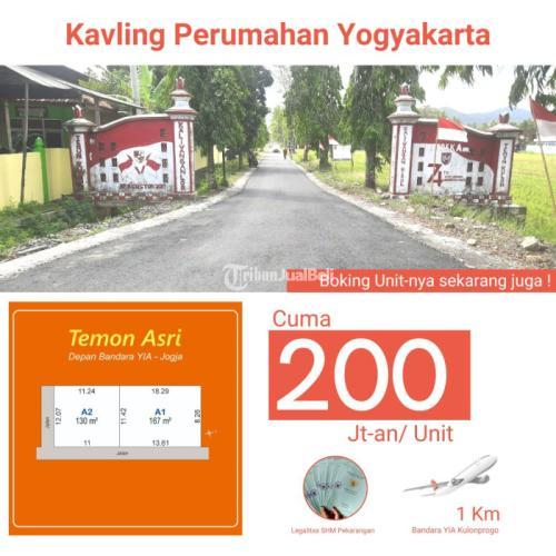 Tanah Dijual di Area Bandara NYIA Jogja, hanya 200Jt-an, SHM Ready, Cocok Homestay maupun Investasi