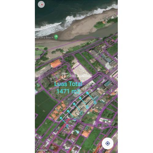 Pantai pariwisata Canggu Berawa Bali cukup jalan kaki ke pantai