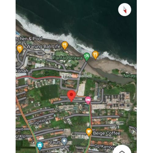 Pantai pariwisata Canggu Berawa Bali cukup jalan kaki ke pantai