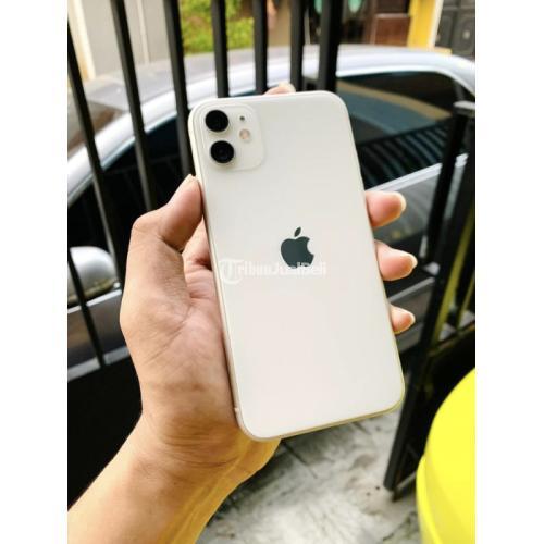 HP iPhone 11 64 GB Bekas Fullset Warna Putih Siap Pakai Kondisi Normal