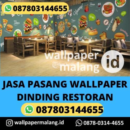 JASA PASANG WALLPAPER DINDING RESTORAN