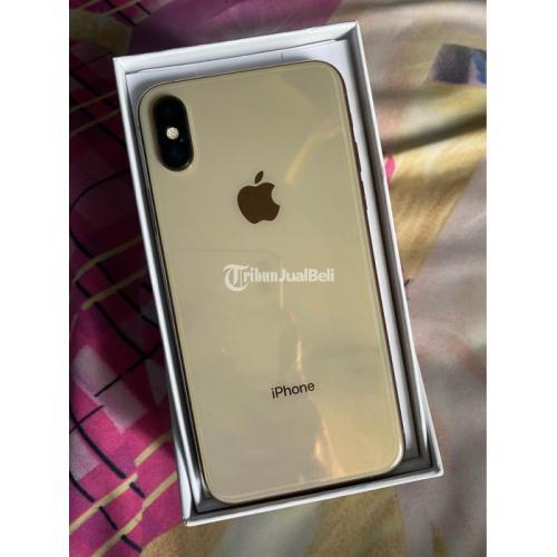 Hp iPhone Xs 64gb Gold Fullset Normal Siap Pakai - Banjarmasin