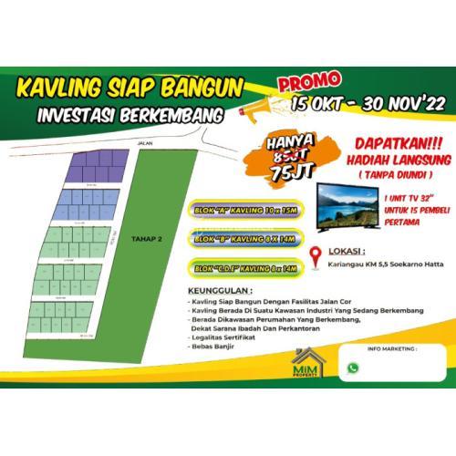 kavling Siap Bangun Cluster Madani Land Investasi Berkembang Promo Menarik- Balikpapan