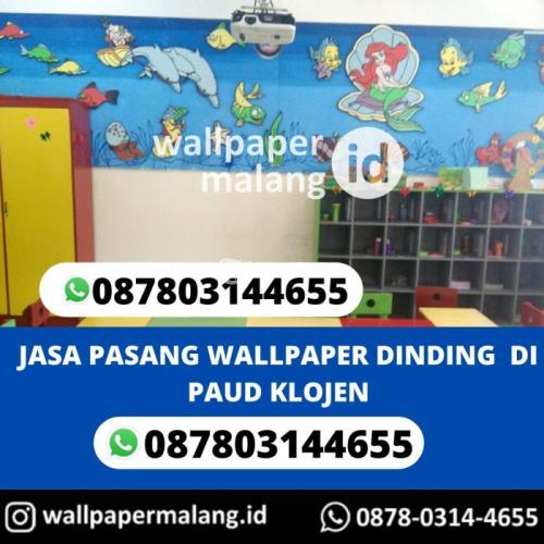 JASA PASANG WALLPAPER DINDING  DI PAUD KLOJEN