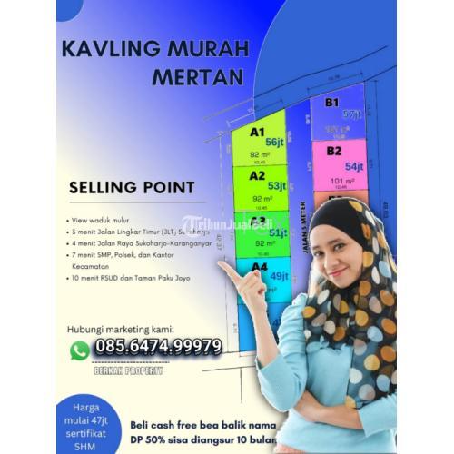 tanah murah di mertan bendosari sukoharjo