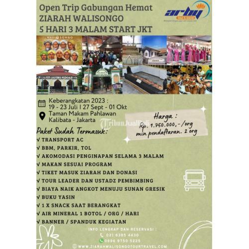 Open Trip Gabungan Hemat Ziarah Walisongo 5 Hari 3 Malam Start Jakarta - Jakarta Pusat