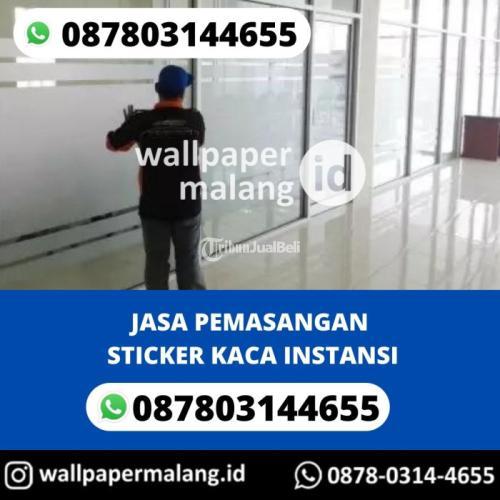Jasa Pemasangan Wallpaper Sticker Kaca Instansi - Malang