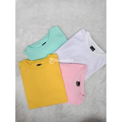 Terbaru!! kaos polos polyester maluku kaos lengan pendek