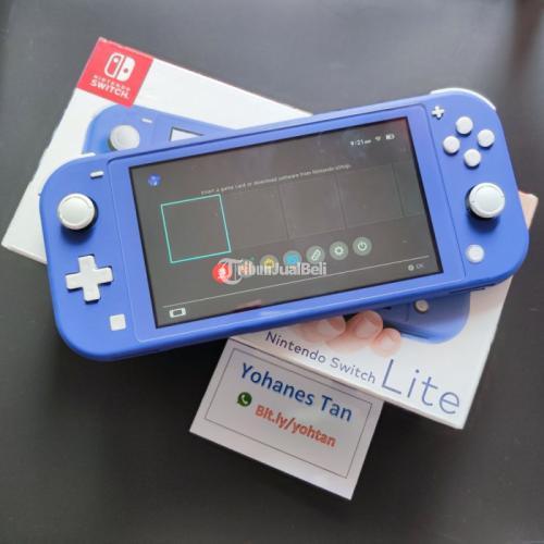 Konsol Nintendo Switch Lite Blue Bekas Mulus Like New No Kendala Di